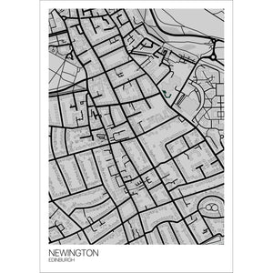 Map of Newington, Edinburgh