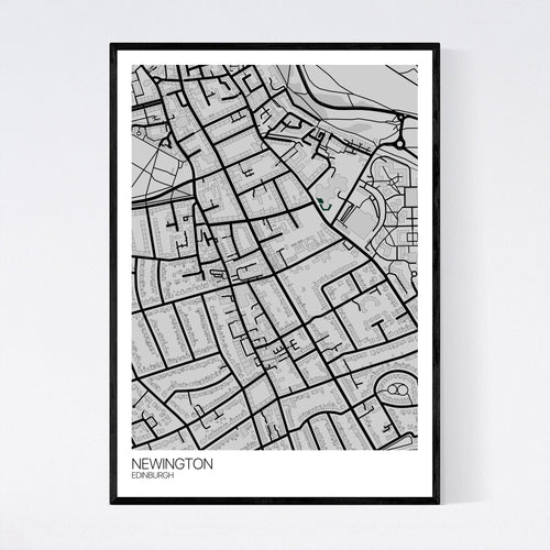 Map of Newington, Edinburgh