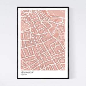 Newington Neighbourhood Map Print