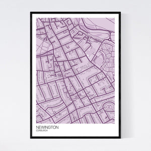 Newington Neighbourhood Map Print