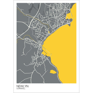 Map of Newlyn, Cornwall
