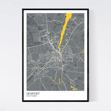 Load image into Gallery viewer, Newport Town Map Print