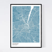Load image into Gallery viewer, Newport Town Map Print