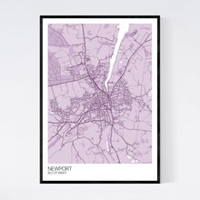 Load image into Gallery viewer, Newport Town Map Print