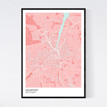 Load image into Gallery viewer, Newport Town Map Print
