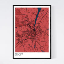 Load image into Gallery viewer, Newport Town Map Print