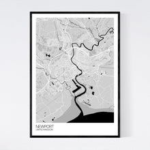 Load image into Gallery viewer, Newport City Map Print