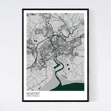 Load image into Gallery viewer, Newport City Map Print