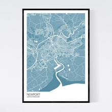 Load image into Gallery viewer, Newport City Map Print