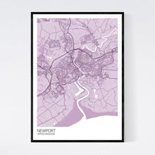 Load image into Gallery viewer, Newport City Map Print