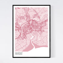 Load image into Gallery viewer, Newport City Map Print