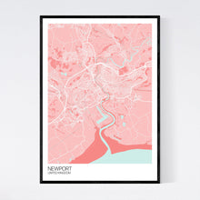 Load image into Gallery viewer, Newport City Map Print