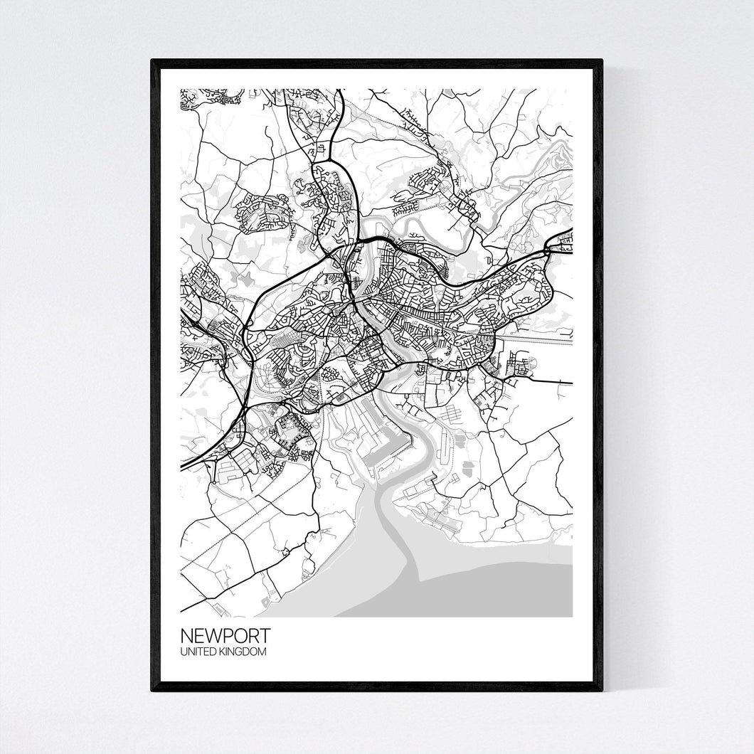 Newport City Map Print