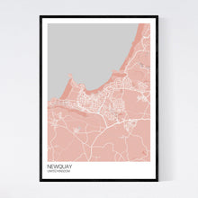 Load image into Gallery viewer, Newquay City Map Print