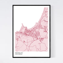 Load image into Gallery viewer, Newquay City Map Print