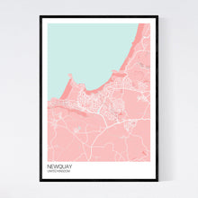 Load image into Gallery viewer, Newquay City Map Print