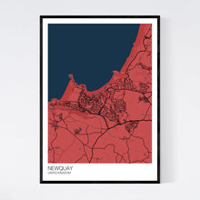 Load image into Gallery viewer, Newquay City Map Print