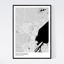 Load image into Gallery viewer, Newtownabbey City Map Print