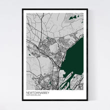 Load image into Gallery viewer, Newtownabbey City Map Print
