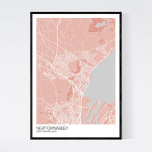 Load image into Gallery viewer, Newtownabbey City Map Print