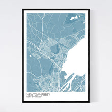 Load image into Gallery viewer, Newtownabbey City Map Print