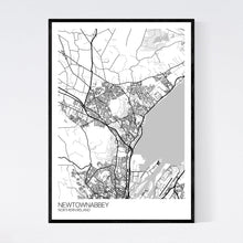 Load image into Gallery viewer, Map of Newtownabbey, Northern Ireland