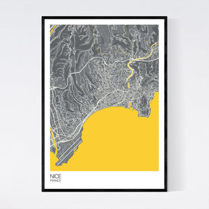 Nice City Map Print