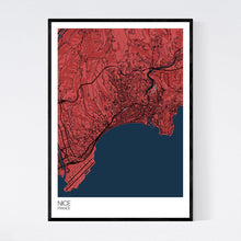 Load image into Gallery viewer, Nice City Map Print