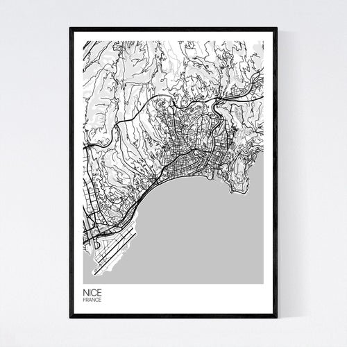 Map of Nice, France