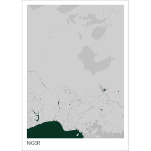 Map of Niger, 