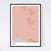 Load image into Gallery viewer, Niger Country Map Print