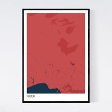 Load image into Gallery viewer, Niger Country Map Print