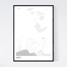 Load image into Gallery viewer, Niger Country Map Print