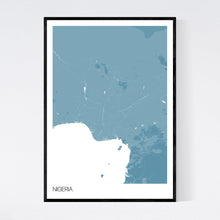 Load image into Gallery viewer, Nigeria Country Map Print