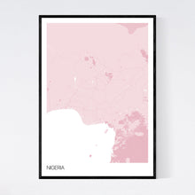 Load image into Gallery viewer, Nigeria Country Map Print