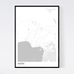 Map of Nigeria, 