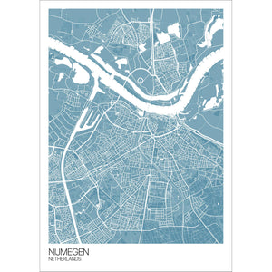 Map of Nijmegen, Netherlands