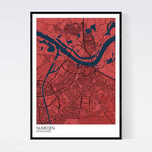 Nijmegen City Map Print