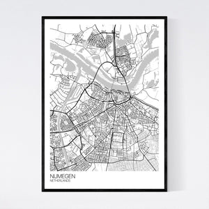 Nijmegen City Map Print