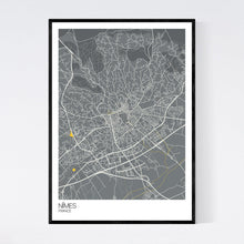 Load image into Gallery viewer, Nîmes City Map Print