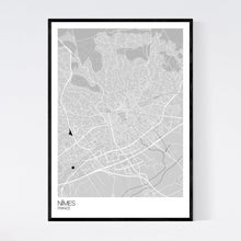 Load image into Gallery viewer, Nîmes City Map Print