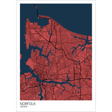 Load image into Gallery viewer, Map of Norfolk, Virginia