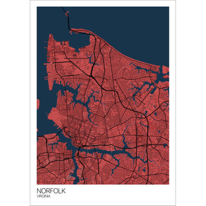 Map of Norfolk, Virginia