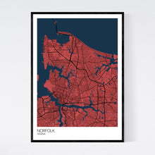 Load image into Gallery viewer, Map of Norfolk, Virginia