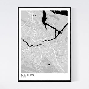 Norrköping City Map Print