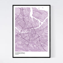 Load image into Gallery viewer, Norrköping City Map Print
