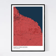 Load image into Gallery viewer, North York Moors Region Map Print