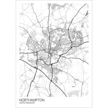 Load image into Gallery viewer, Map of Northampton, United Kingdom