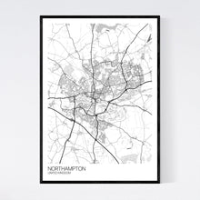 Load image into Gallery viewer, Map of Northampton, United Kingdom