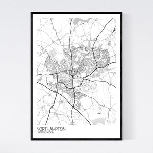 Map of Northampton, United Kingdom